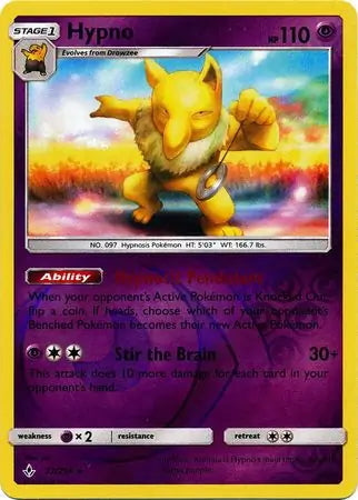 Unbroken Bonds Hypno #72/214 reverse holo